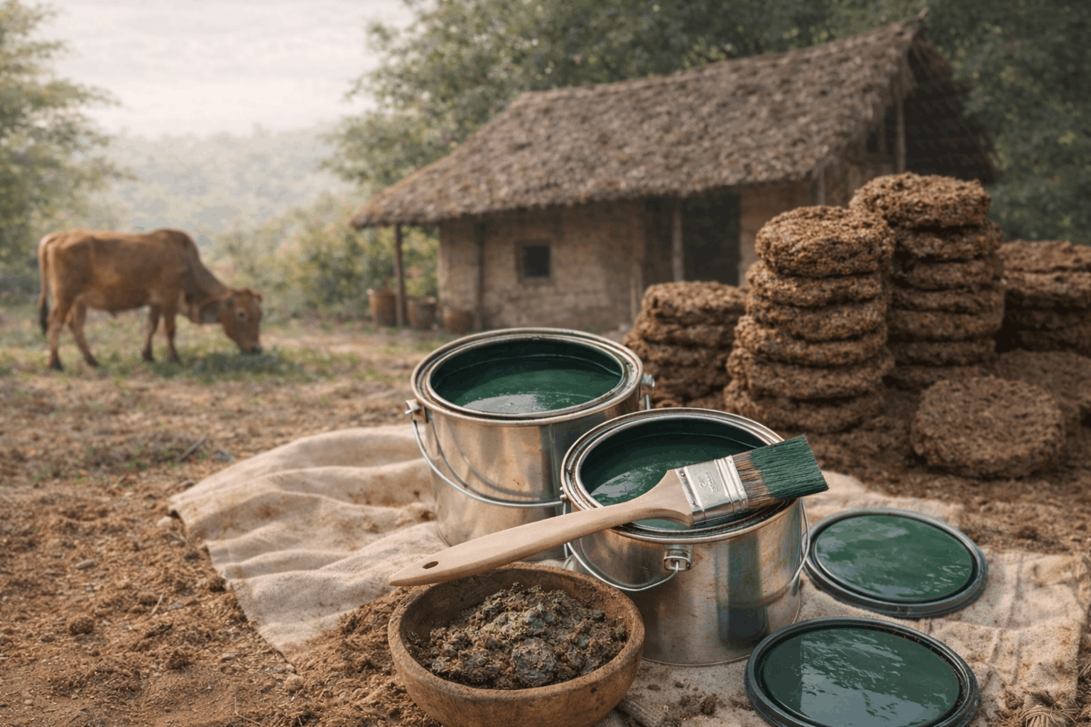 Gauri Vaidik Natural Cow Dung Paint - Eco-friendly Home Interior